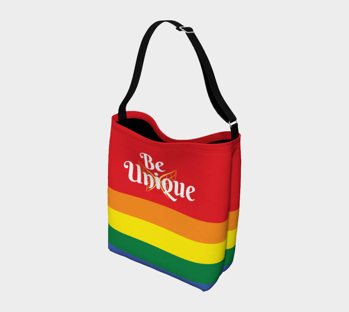 Be Unique - Rainbow Day Tote Back