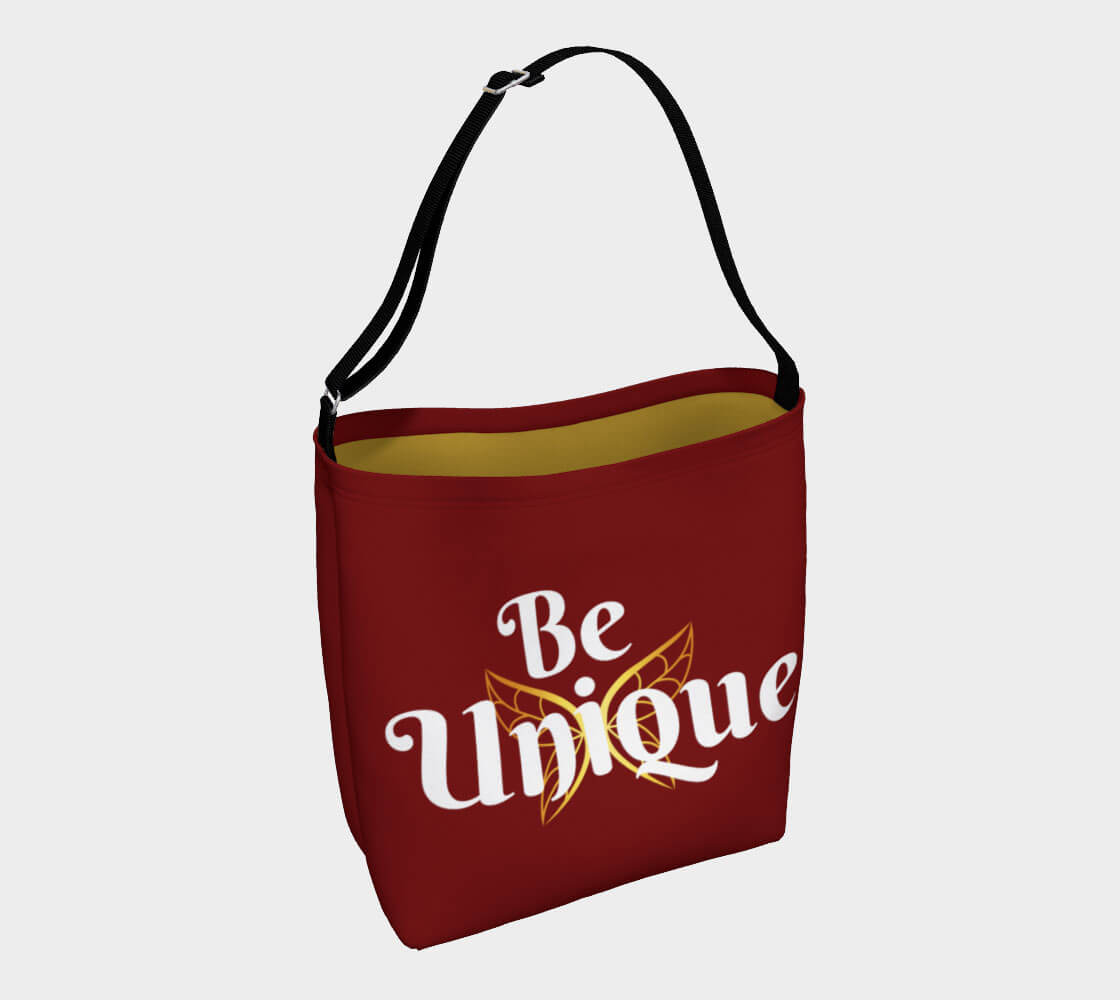 Be Unique - Deep Red Day Tote