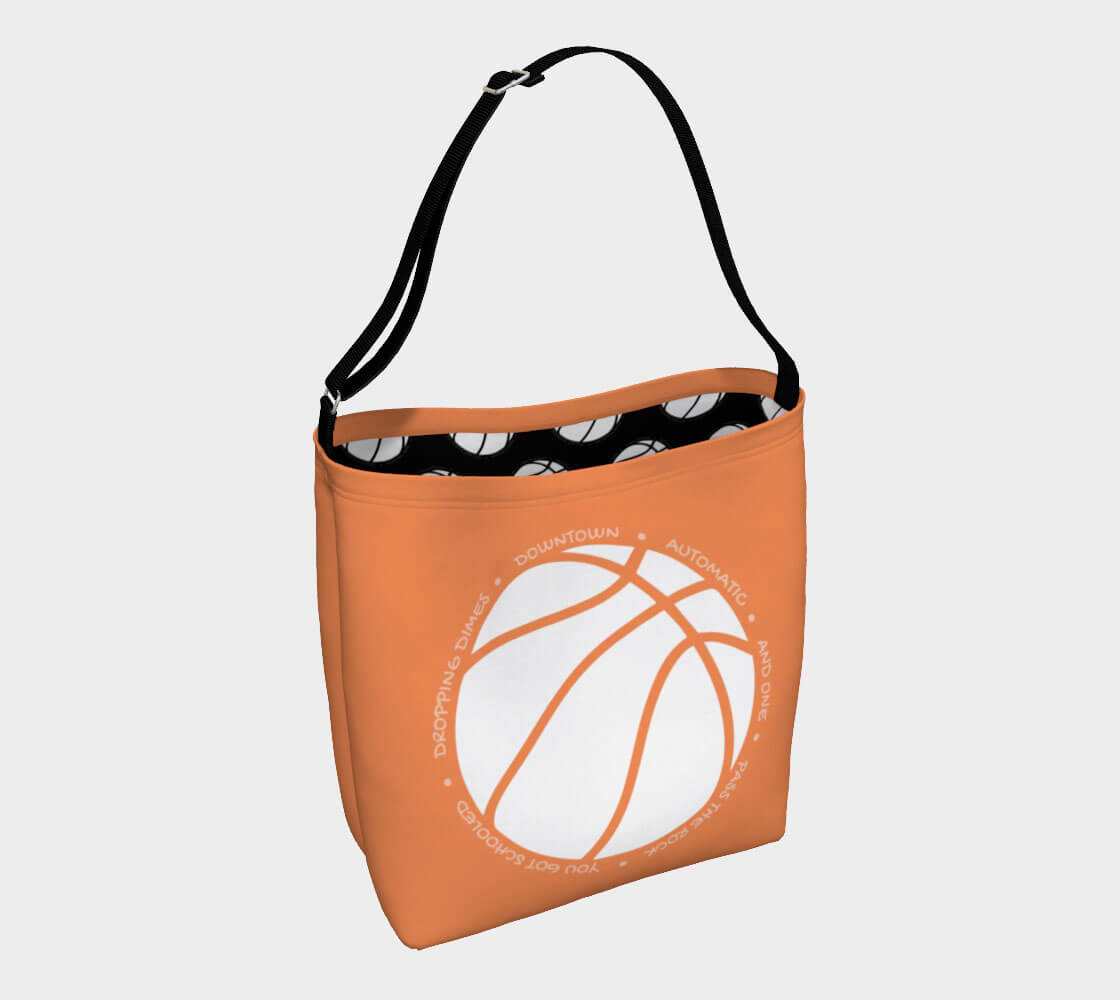 Hoop it Up Trash Talk - Persian Blue Day Tote