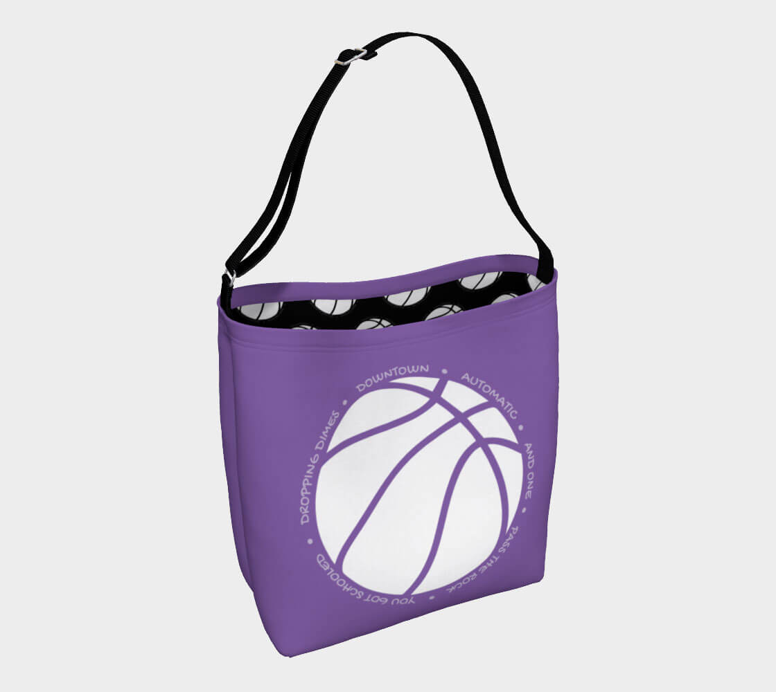 Hoop it Up Trash Talk - Dark Blue Day Tote