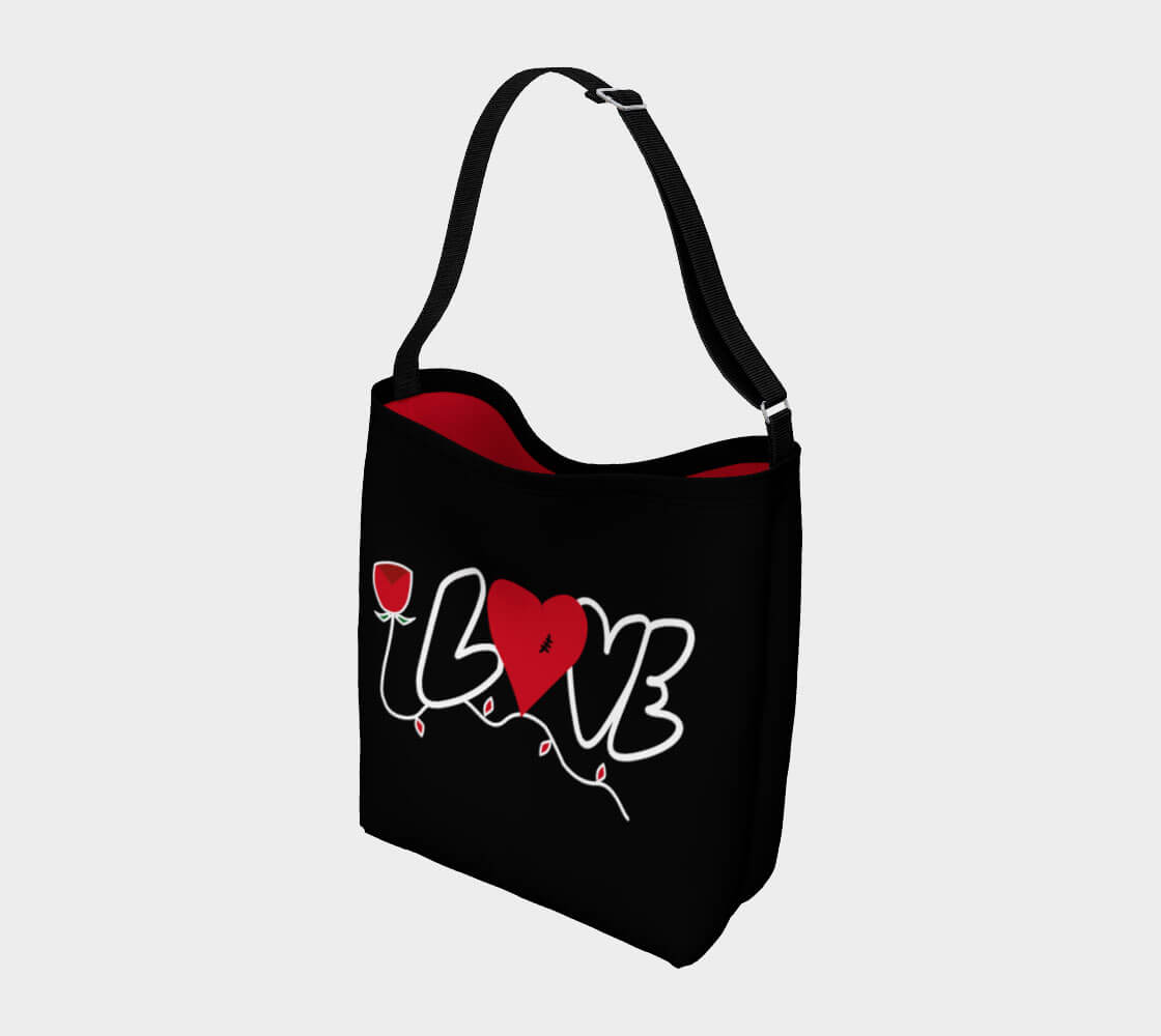 Love Rose Day Tote Zoomed