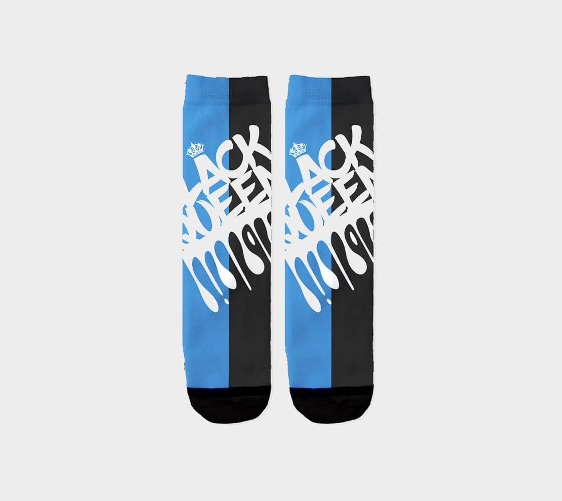 Black Queen v2 Socks Zoomed