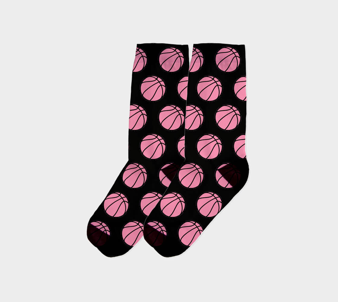 Hoop it Up Trash Talk - Lavender Socks