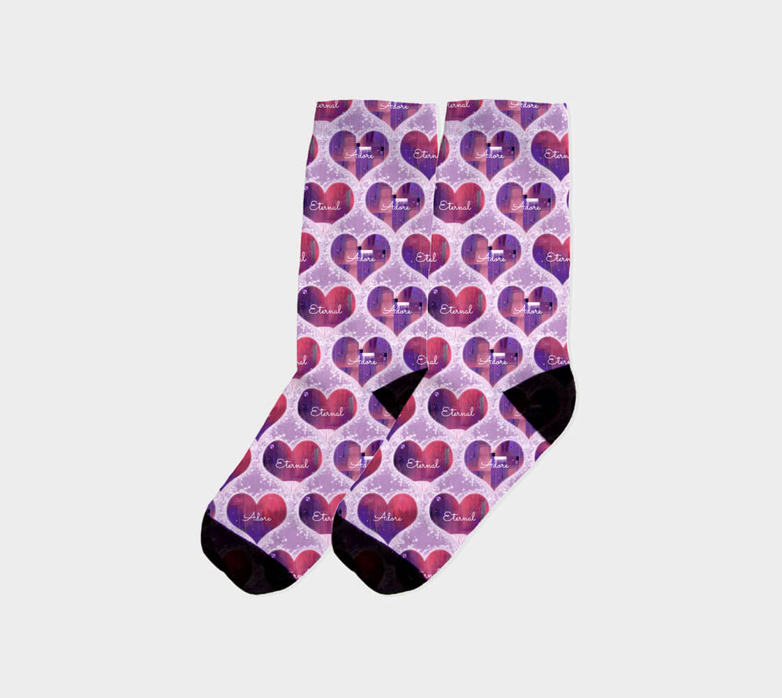 Mini Hearts Cherish Socks Zoomed