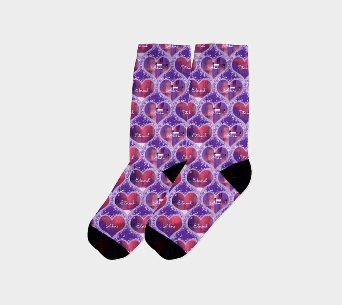 Mini Hearts Cherish - Lavender Socks