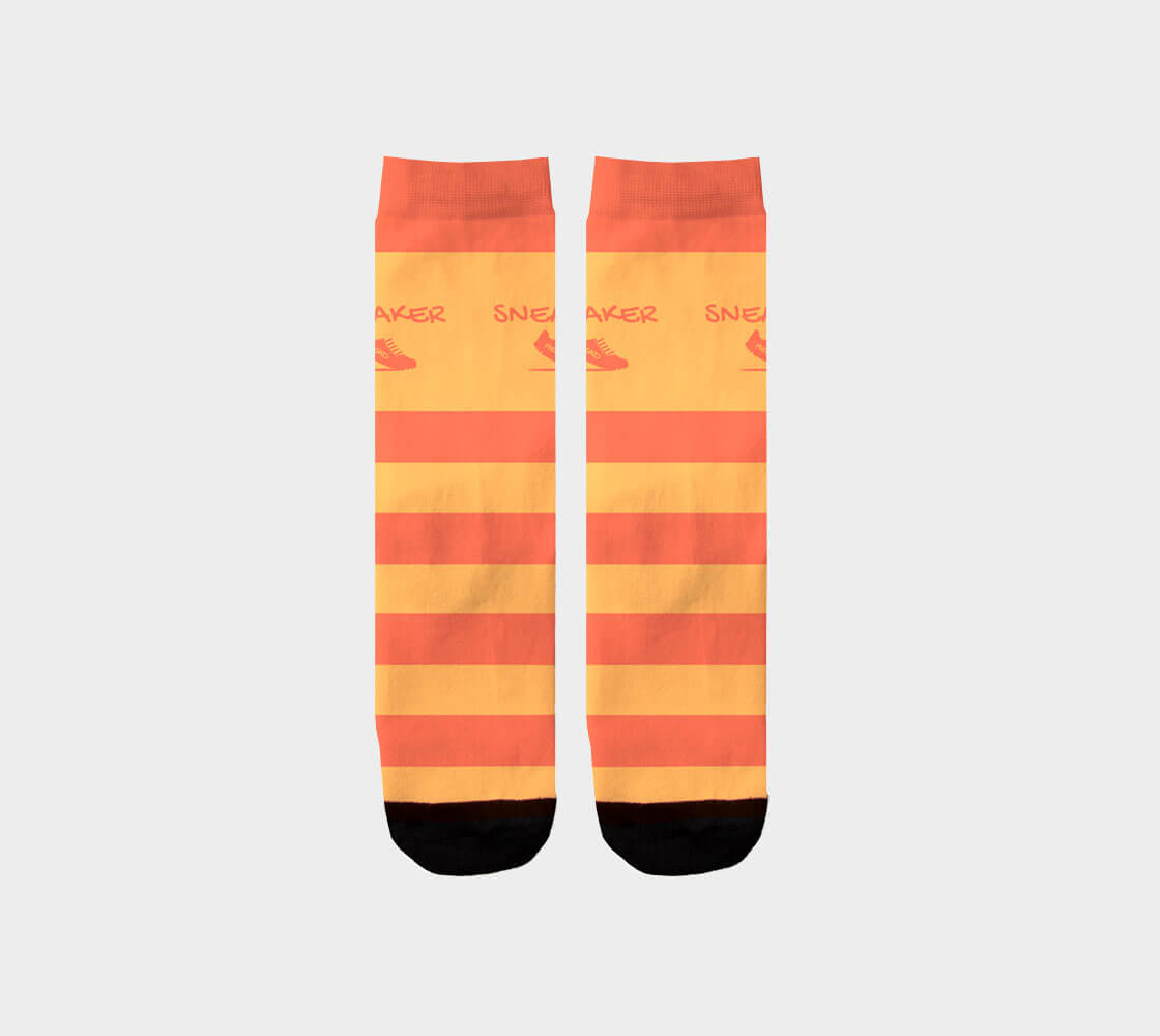 Sneakerhead v2 Stripes - Sienna/Rajah Socks