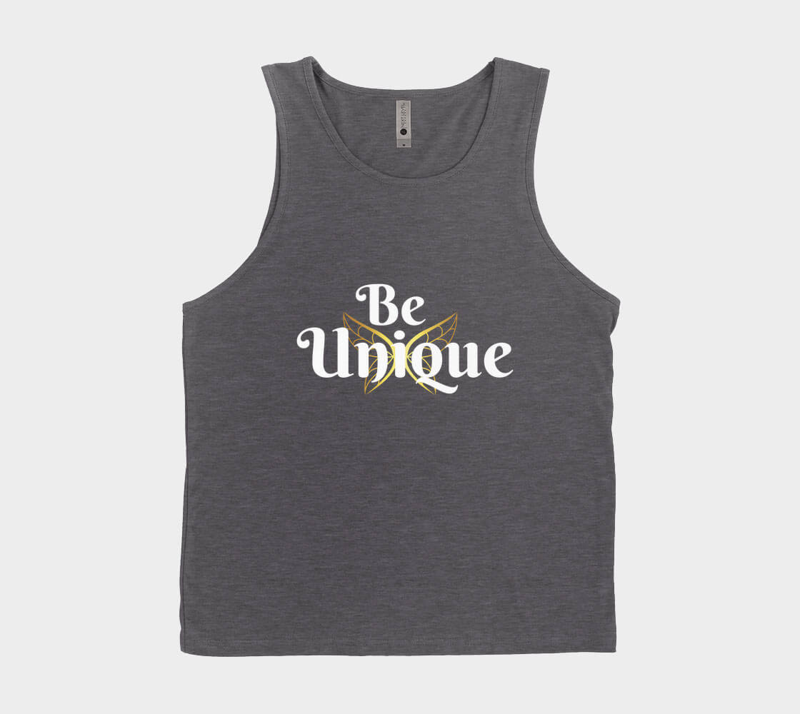 Be Unique - Charcoal Tank Top.