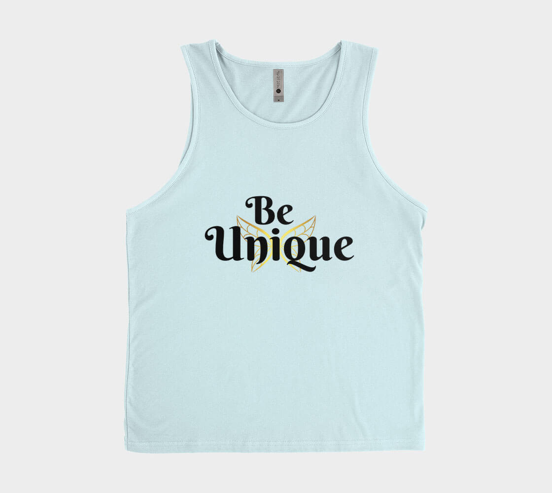 Be Unique - Ice Blue Tank Top.