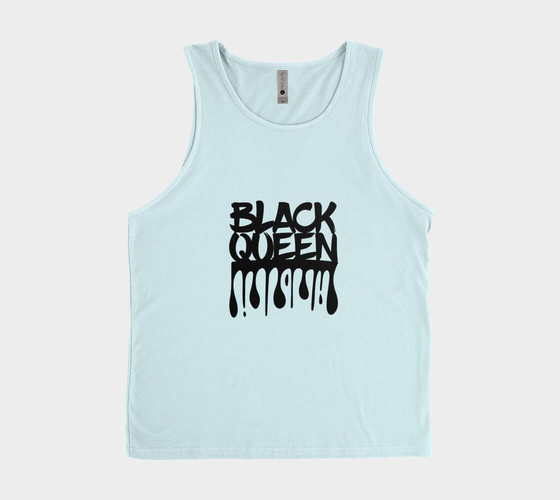 Black Queen - Ice Blue Tank Top.