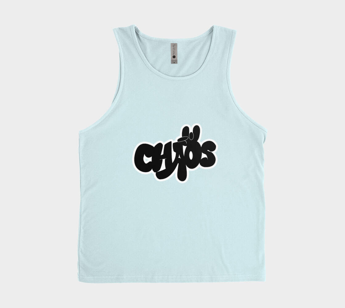 Chaos - Ice Blue Tank Top.