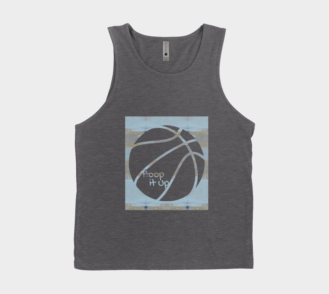 Hoop it Up Cam - Charcoal Tank Top.