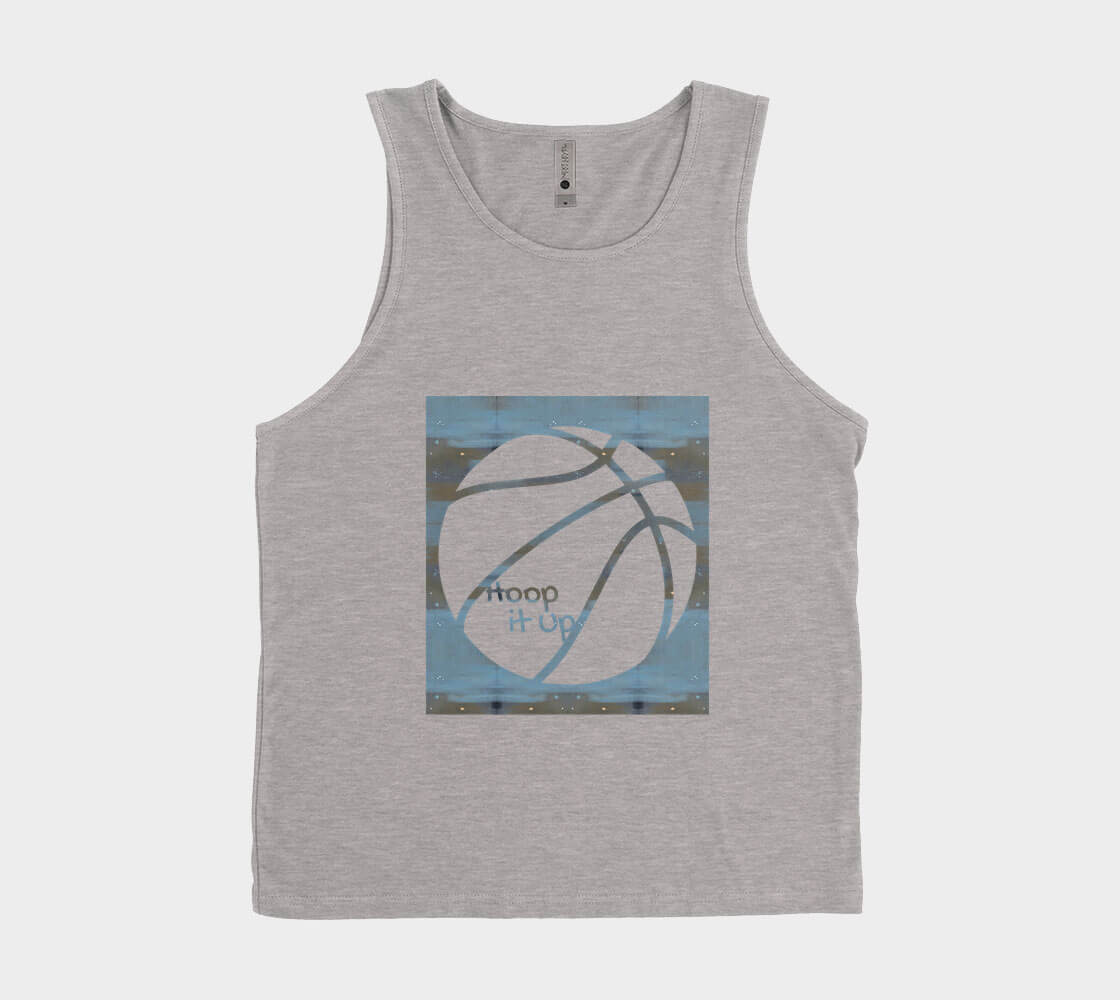 Hoop it Up Cam - Dark Heather Tank Top.