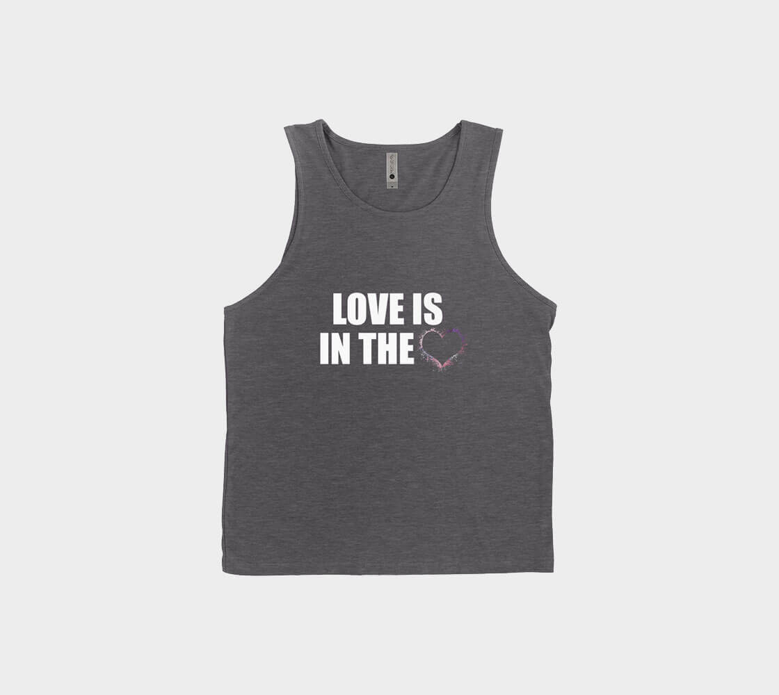 Love is in the Heart Silhouette v2 Tank Top