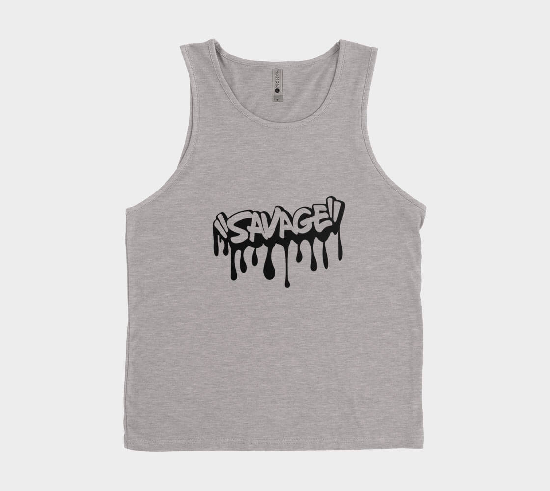 Savage - Dark Heather Tank Top.