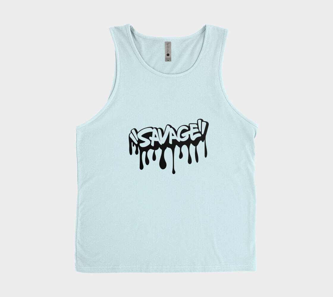 Savage - Ice Blue Tank Top.