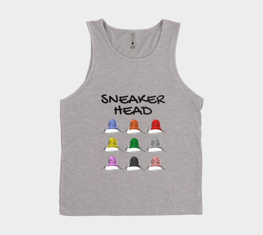 Sneakerhead v1 - Dark Heather Tank Top.