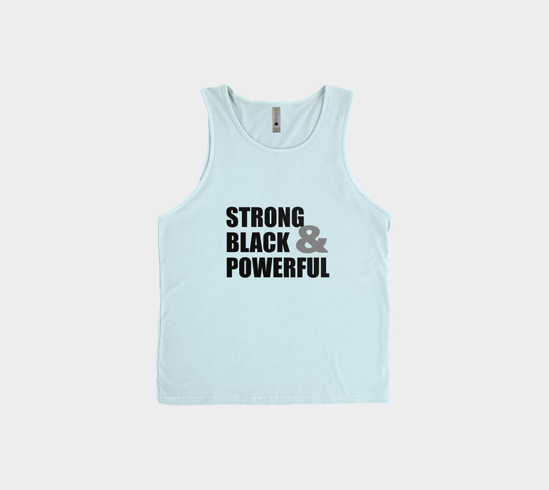 Strong Black and Powerful Tank Top