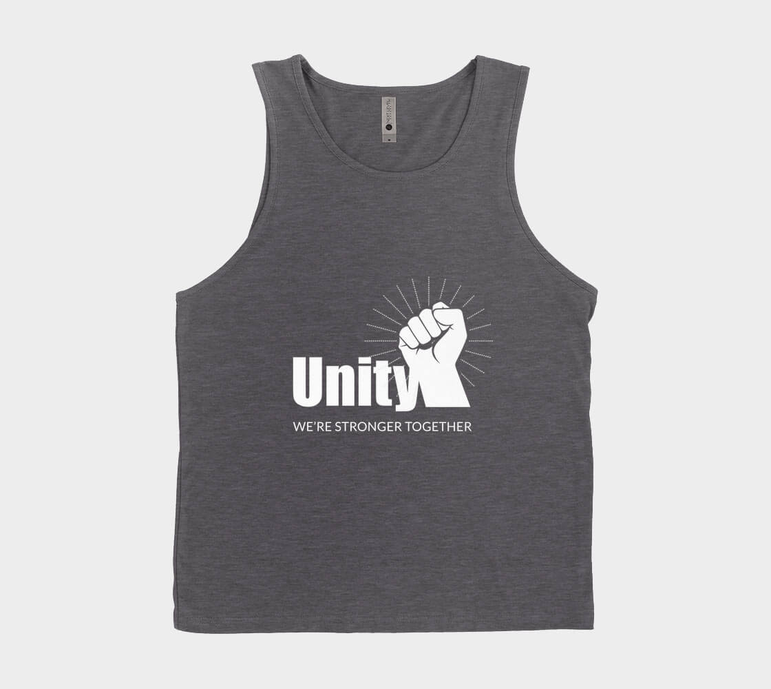 Unity Stronger Together - Charcoal Tank Top.