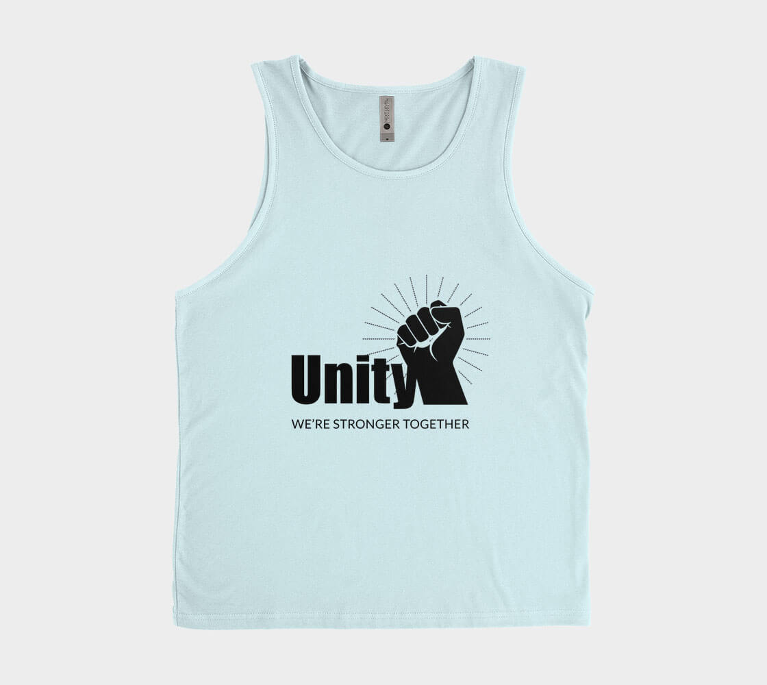 Unity Stronger Together - Ice Blue Tank Top.