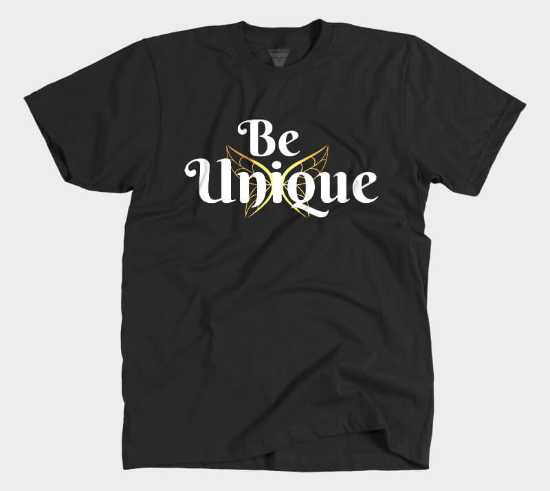 Be Unique - Black tee