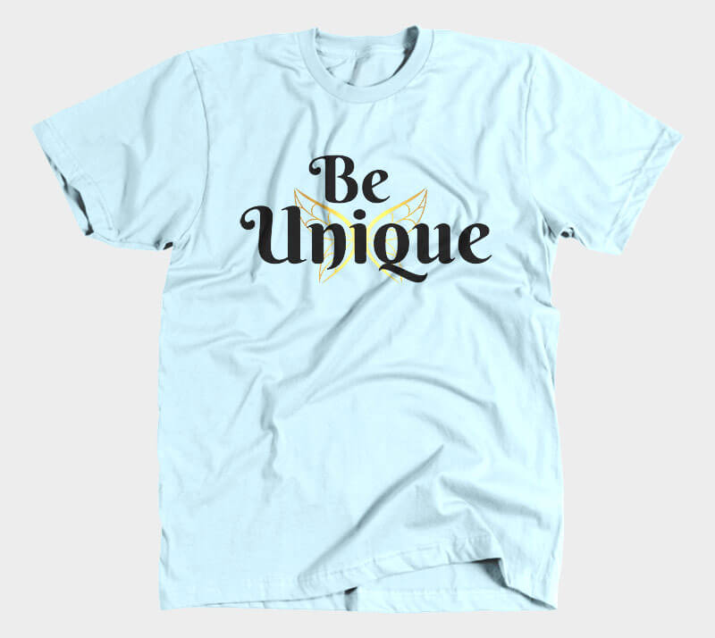 Be Unique - Light Blue tee