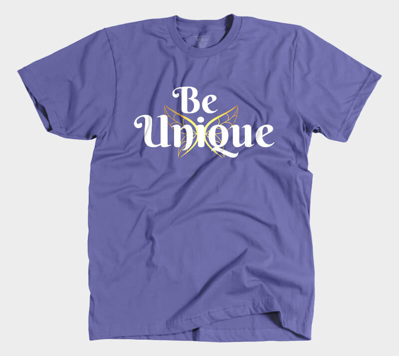 Be Unique - Purple tee