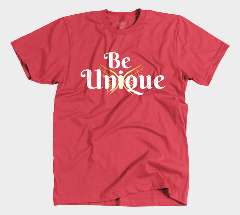 Be Unique - Red tee