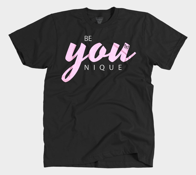 Be You Nique - Black tee