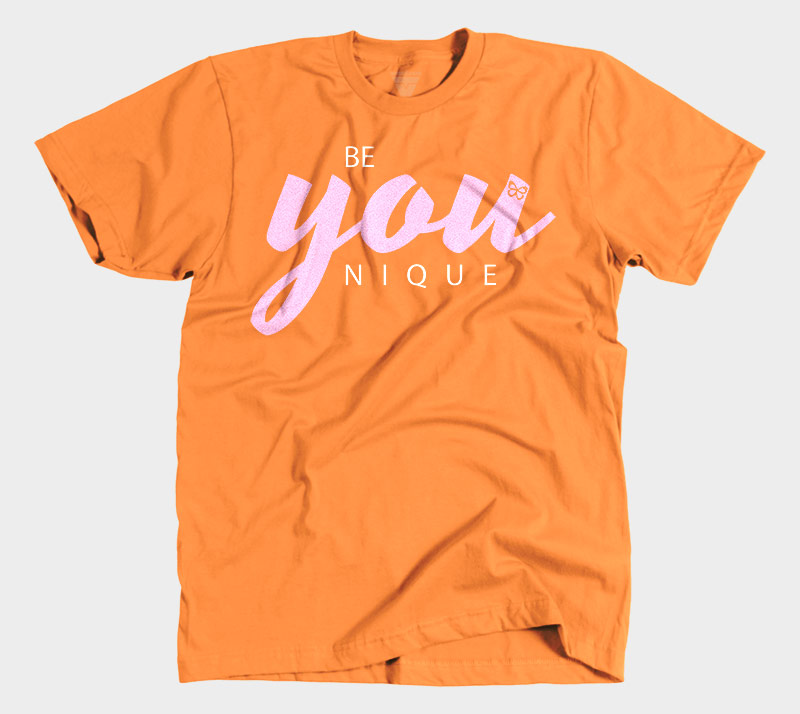 Be You Nique - Orange tee