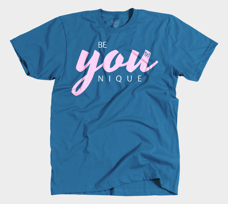 Be You Nique - Royal Blue tee