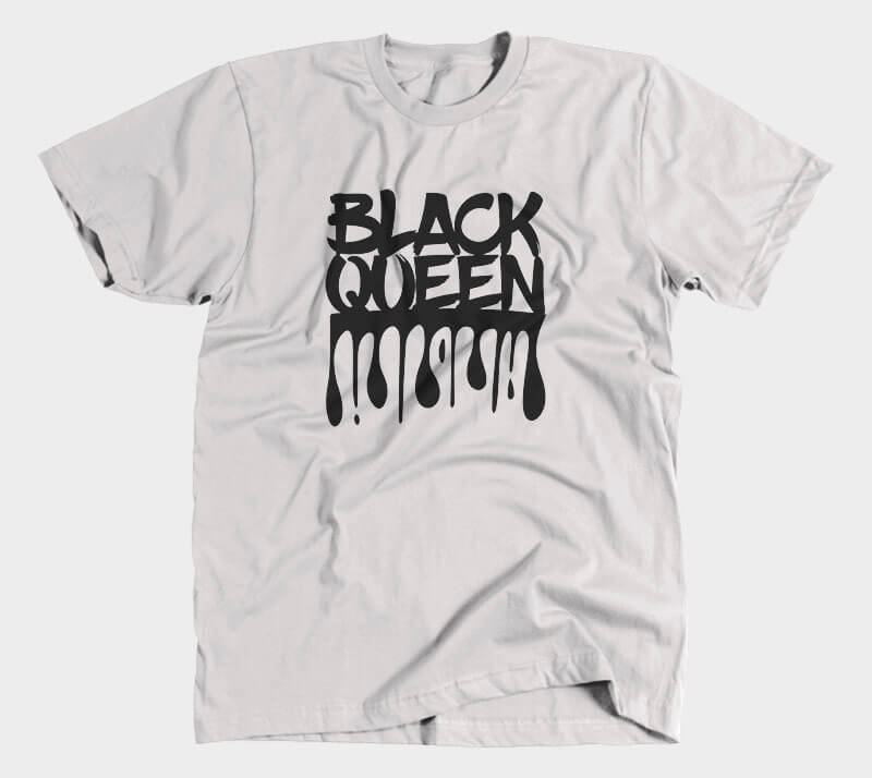 Black Queen - Heather Grey tee