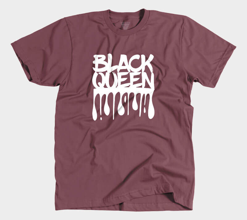 Black Queen - Maroon tee