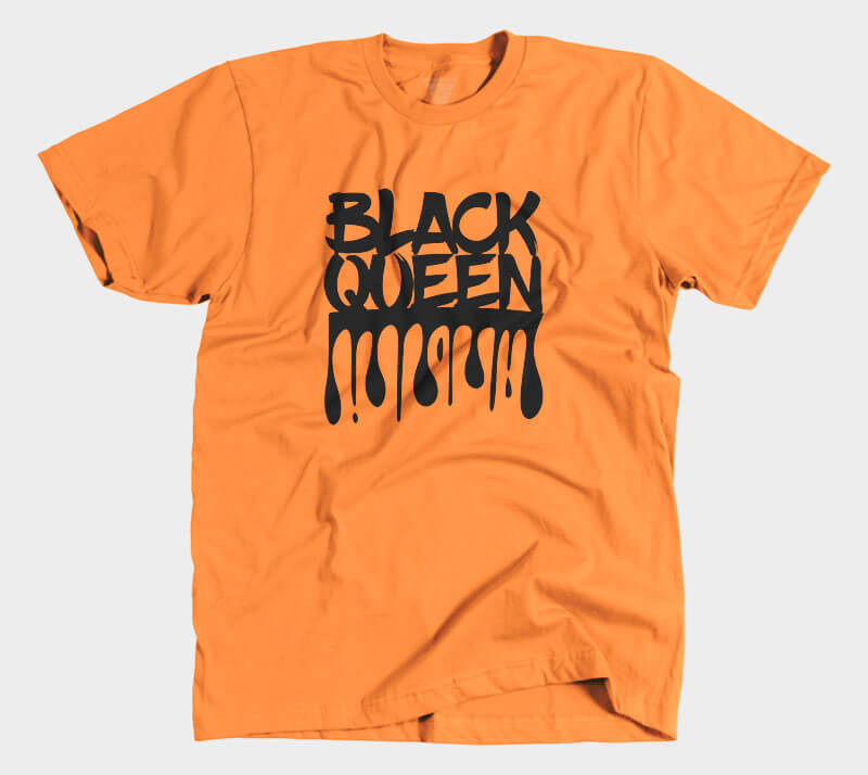 Black Queen - Orange tee