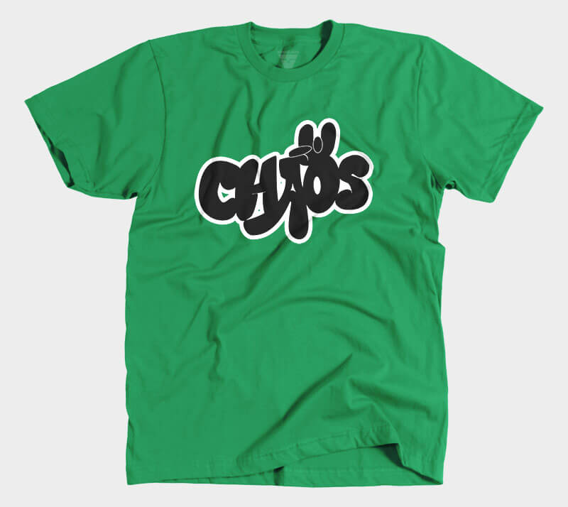 Chaos - Kelly Green tee