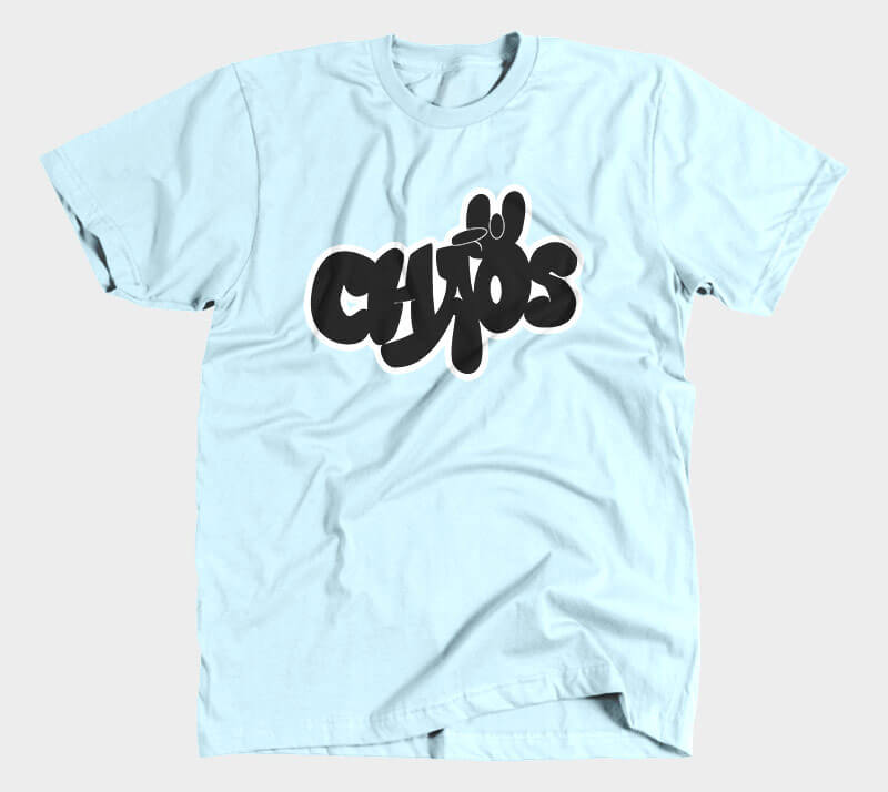 Chaos - Light Blue tee