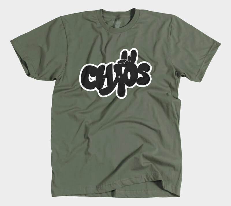 Chaos - Military Green tee