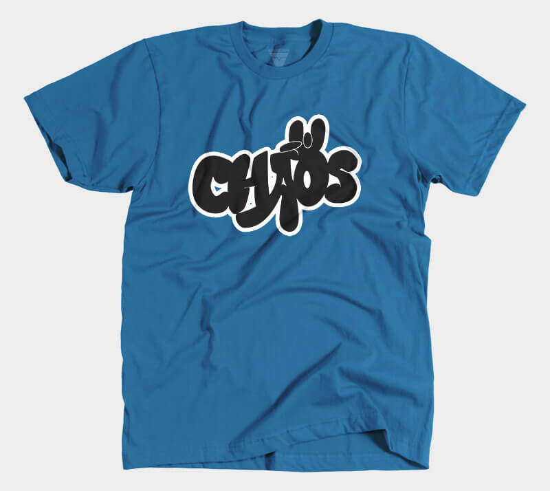 Chaos - Royal Blue tee