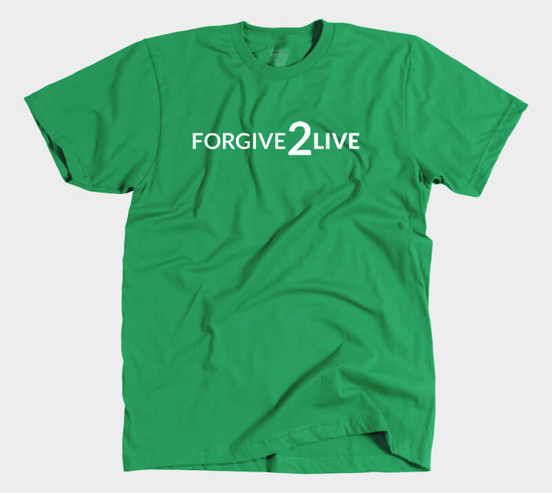 Forgive 2 Live - Kelly Green tee