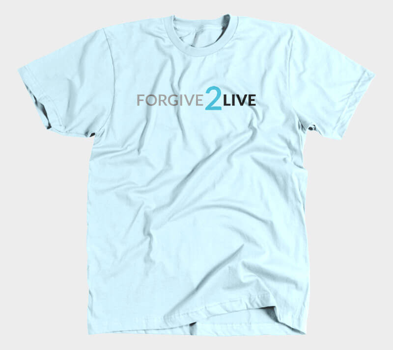 Forgive 2 Live - Light Blue tee