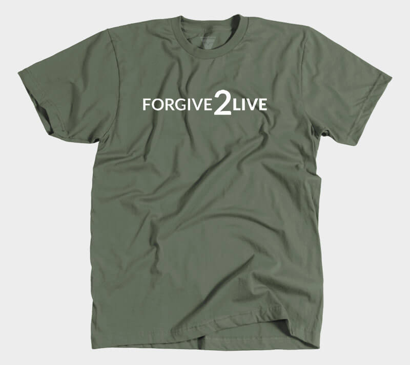 Forgive 2 Live - Military Green tee