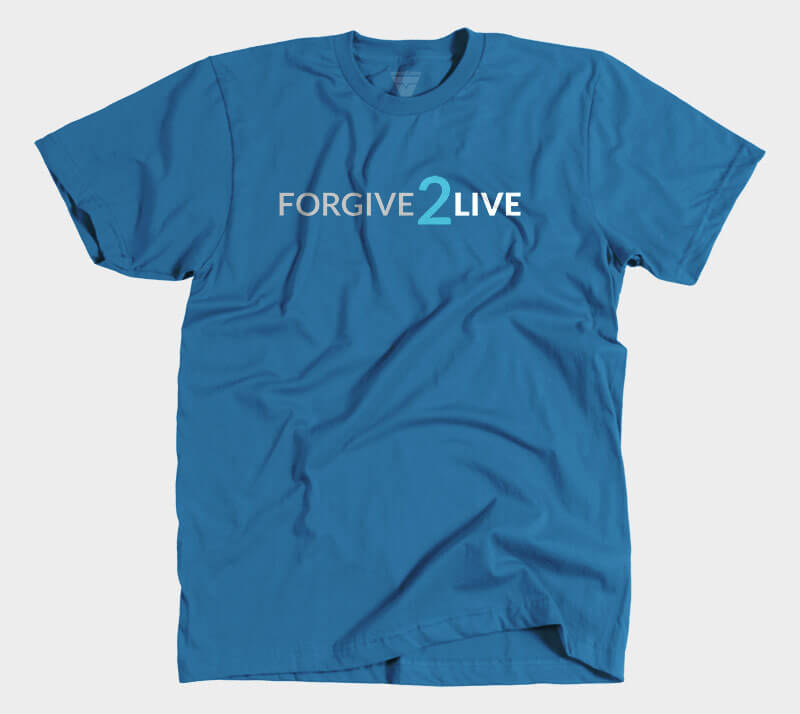 Forgive 2 Live - Royal Blue tee