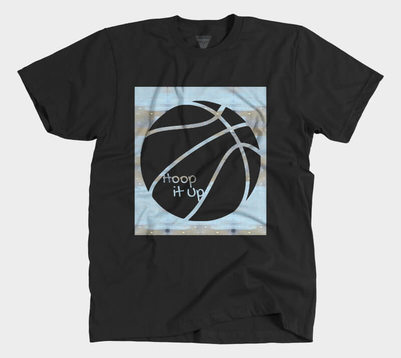 Hoop it Up Cam - Black tee