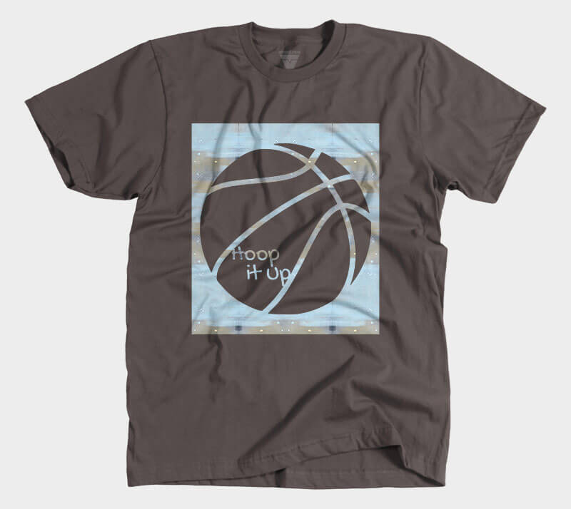 Hoop it Up Cam - Chocolate tee