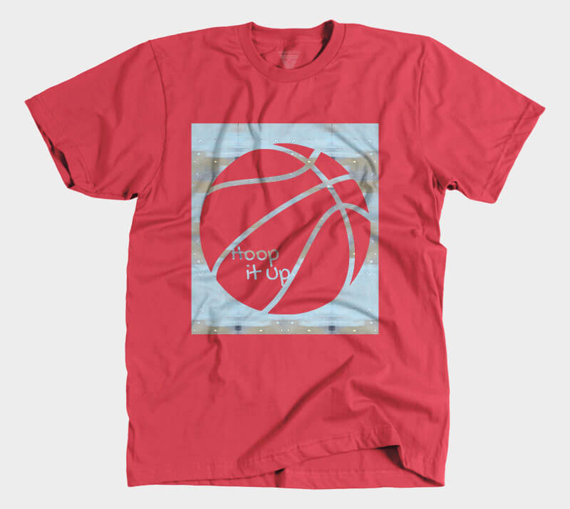 Hoop it Up Cam - Red tee