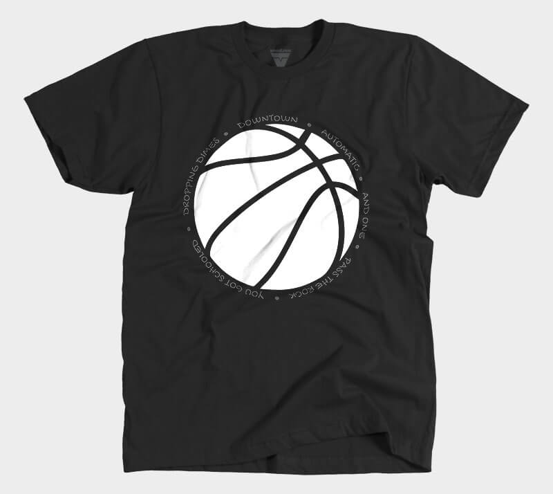 Hoop it up Trash Talk - Black tee