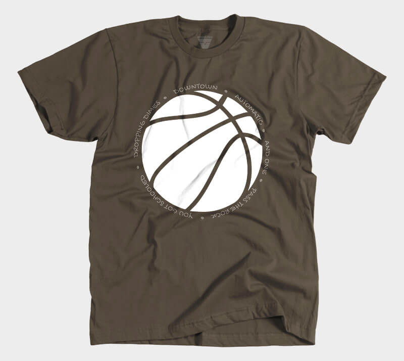 Hoop it up Trash Talk - Chocolate tee