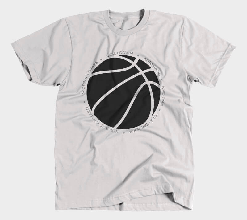 Hoop it up Trash Talk - Heather Grey tee