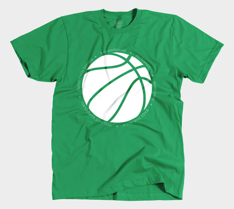 Hoop it up Trash Talk - Kelly Green tee