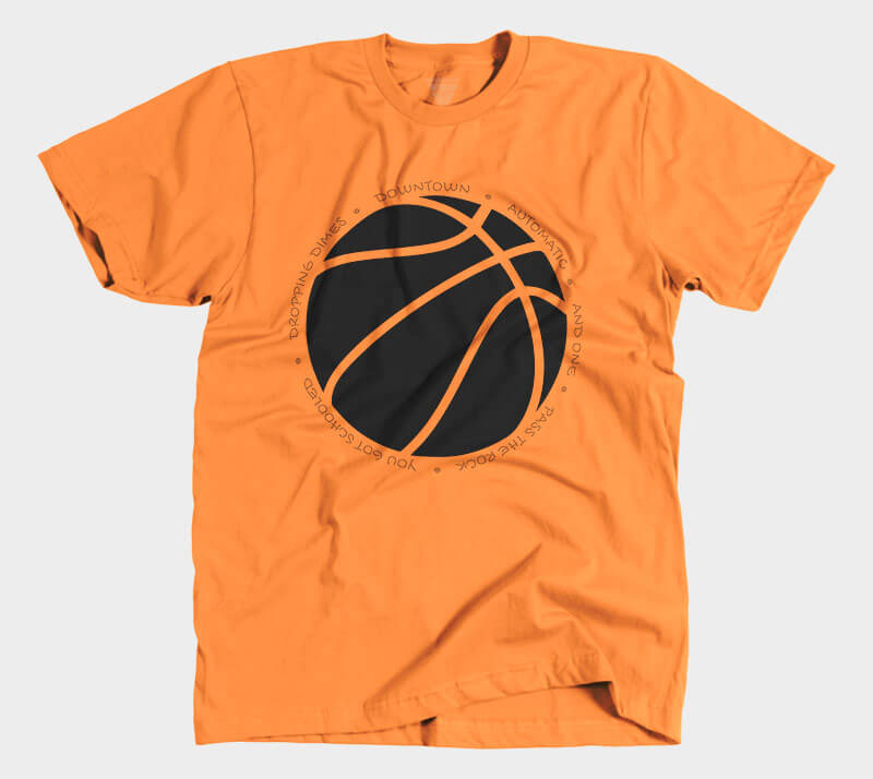 Hoop it up Trash Talk - Orange tee