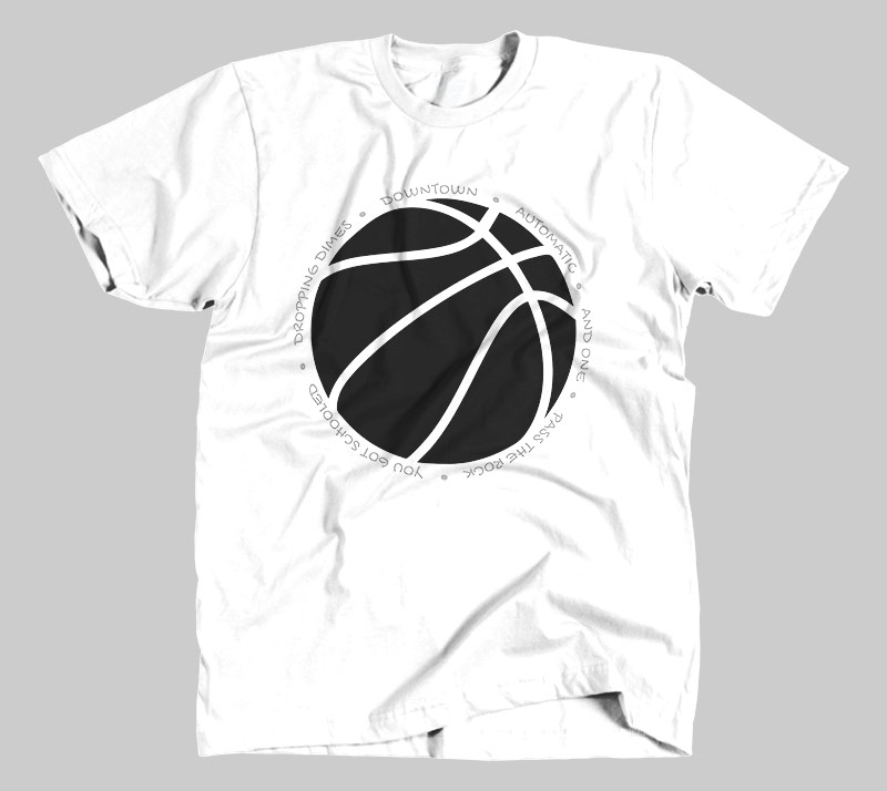 Hoop it up Trash Talk - White tee